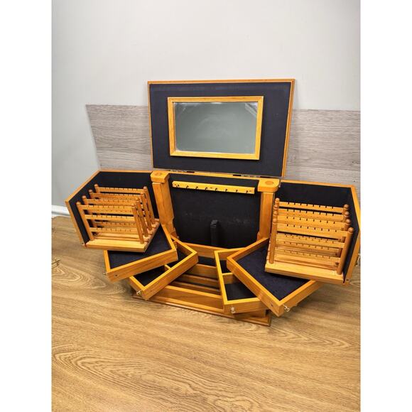 Lori Greiner Clever & Unique Creations Deluxe Jewelry Organizer Case 15.5x12” - Picture 1 of 12
